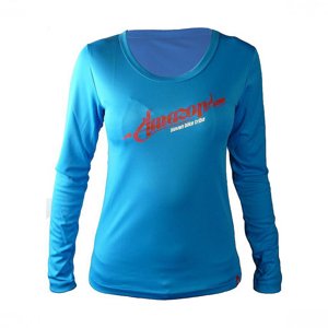 HAVEN Cyklistický dres s dlhým rukávom letný - AMAZON LADY LONG MTB - ružová/modrá S