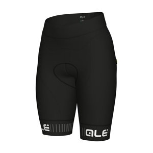 ALÉ Cyklistické nohavice krátke bez trakov - TRAGUARDO LADY  - čierna/biela XS