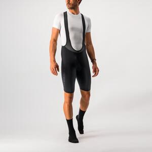 CASTELLI Cyklistické nohavice krátke s trakmi - NANO FLEX PRO RACE - čierna M