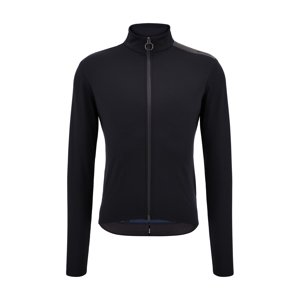 SANTINI Cyklistická zateplená bunda - ADAPT MULTI - čierna
