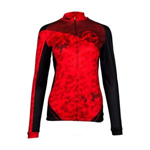 HAVEN Cyklistický dres s dlhým rukávom zimný - STRATO - červená