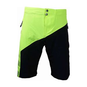HAVEN krátke nohavice - PURE - čierna/svetlo zelená 2XL