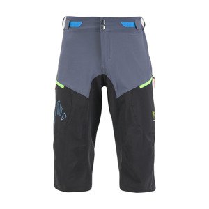 Cyklistické nohavice krátke bez trakov - VAL FEDERIA EVO - šedá/čierna 2XL