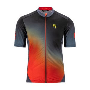 Cyklistický dres s krátkym rukávom - JUMP - červená/čierna L