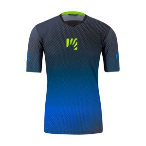 Cyklistický dres s krátkym rukávom - VAL DI DENTRO - modrá/čierna L