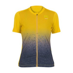 Cyklistický dres s krátkym rukávom - VERVE EVO - žltá/modrá