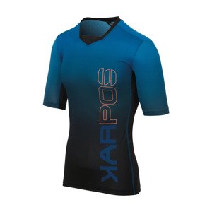 Cyklistický dres s krátkym rukávom - VERVE - modrá/čierna XL
