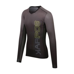 Cyklistický dres s dlhým rukávom letný - JUMP - šedá