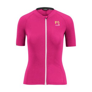 Cyklistický dres s krátkym rukávom - PRALONGIA EVO - ružová L