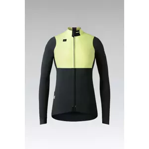 GOBIK Cyklistická vetruodolná bunda - MIST BLEND 2.0 W - čierna/žltá L