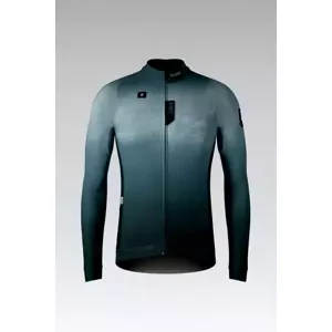 GOBIK Cyklistický dres s dlhým rukávom zimný - HYDER - zelená XL