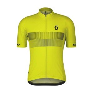 SCOTT Cyklistický dres s krátkym rukávom - TEAM 10 - žltá S