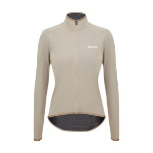 SANTINI Cyklistická zateplená bunda - GUARD NIMBUS - béžová L