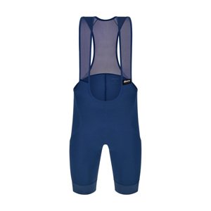 SANTINI Cyklistické nohavice krátke s trakmi - RTR - modrá 3XL