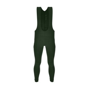 SANTINI Cyklistické nohavice dlhé s trakmi - RTR - zelená 4XL
