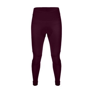 SANTINI Cyklistické nohavice dlhé bez trakov - RTR - bordová 3XL