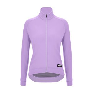SANTINI Cyklistický dres s dlhým rukávom zimný - RTR - fialová