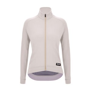 SANTINI Cyklistický dres s dlhým rukávom zimný - RTR - ivory