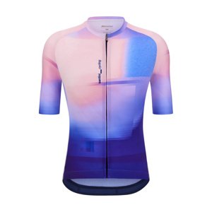 SANTINI Cyklistický dres s krátkym rukávom - LUCE - modrá/ružová L
