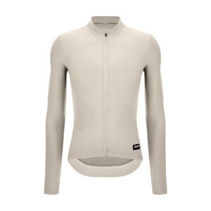 SANTINI Cyklistický dres s dlhým rukávom zimný - RTR - ivory
