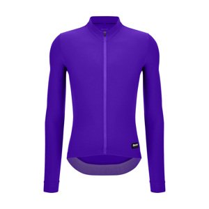SANTINI Cyklistický dres s dlhým rukávom zimný - RTR - fialová