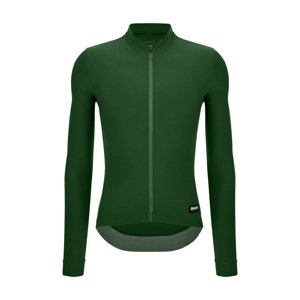 SANTINI Cyklistický dres s dlhým rukávom zimný - RTR - zelená