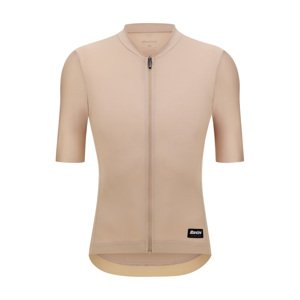 SANTINI Cyklistický dres s krátkym rukávom - RTR - hnedá XL