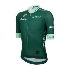 SANTINI Cyklistický dres s krátkym rukávom - TDF BEST SPRINTER - zelená 2XL