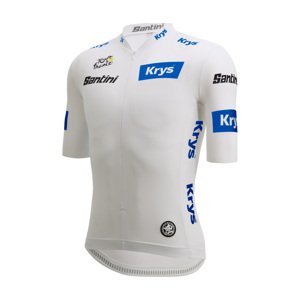 SANTINI Cyklistický dres s krátkym rukávom - TDF BEST YOUNG RIDER - biela 3XL
