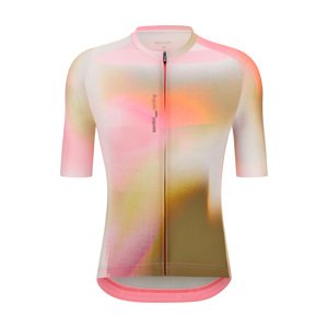 SANTINI Cyklistický dres s krátkym rukávom - LUCE - ružová/hnedá L
