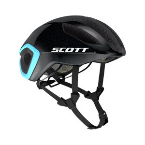 SCOTT Cyklistická prilba - CADENCE PLUS - čierna/svetlo modrá
