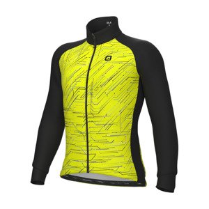 ALÉ Cyklistická zateplená bunda - BYTE PRAGMA - žltá 3XL