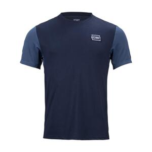 KENNY Cyklistický dres s krátkym rukávom - ROOT - modrá S