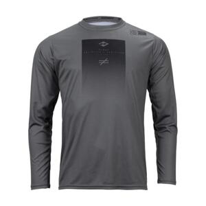 KENNY Cyklistický dres s dlhým rukávom letný - FACTORY - šedá/čierna 2XL