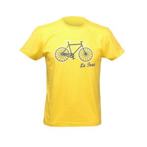 NU. BY HOLOKOLO Cyklistické tričko s krátkym rukávom - LE TOUR LEMON - žltá 2XL