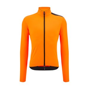SANTINI Cyklistická zateplená bunda - ADAPT MULTI - oranžová