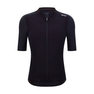 SANTINI Cyklistický dres s krátkym rukávom - REDUX - čierna