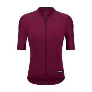 SANTINI Cyklistický dres s krátkym rukávom - RTR - bordová
