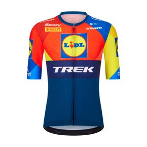 SANTINI Cyklistický dres s krátkym rukávom - LIDL TREK 2025 - viacfarebná 3XL