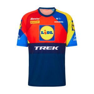 SANTINI Cyklistický dres s krátkym rukávom - LIDL TREK 2025 - viacfarebná