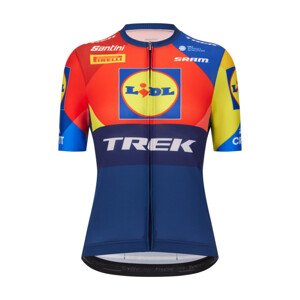 SANTINI Cyklistický dres s krátkym rukávom - LIDL TREK 2025 - viacfarebná L