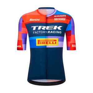 SANTINI Cyklistický dres s krátkym rukávom - TREK FACTORY RACING 2025 - viacfarebná L