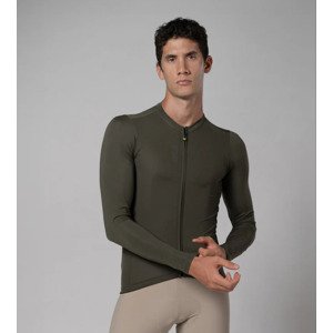 ALÉ Cyklistický dres s dlhým rukávom letný - PRAGMA COLOR BLOCK - zelená XL