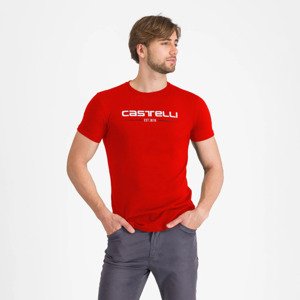 CASTELLI Cyklistické tričko s krátkym rukávom - CASTELLI '76 - červená M