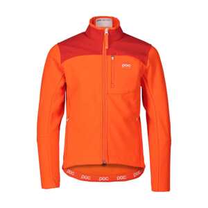 POC Cyklistická zateplená bunda - RACE JR - oranžová 140 cm