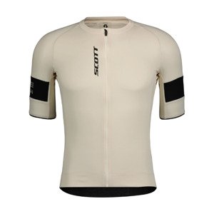 SCOTT Cyklistický dres s krátkym rukávom - ENDURANCE PRO - biela/čierna L