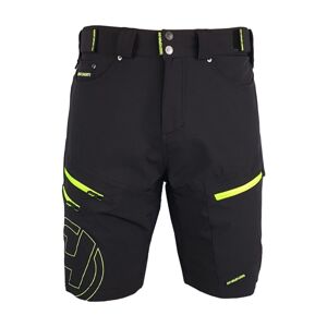 HAVEN Cyklistické nohavice krátke bez trakov - NAVAHO SHORTY - čierna/zelená XL
