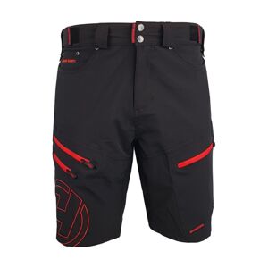 HAVEN Cyklistické nohavice krátke bez trakov - NAVAHO SHORTY - červená/čierna 2XL
