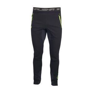HAVEN Cyklistické nohavice dlhé bez trakov - NALISHA SLIMFIT - čierna/zelená 3XL