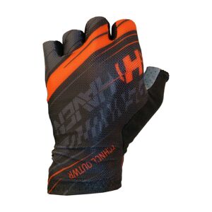 HAVEN Cyklistické rukavice krátkoprsté - PENNUTO SHORT - čierna/červená S